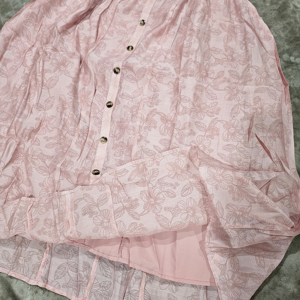 & Other Stories Pink Floral Dress - Picture 3 of 5